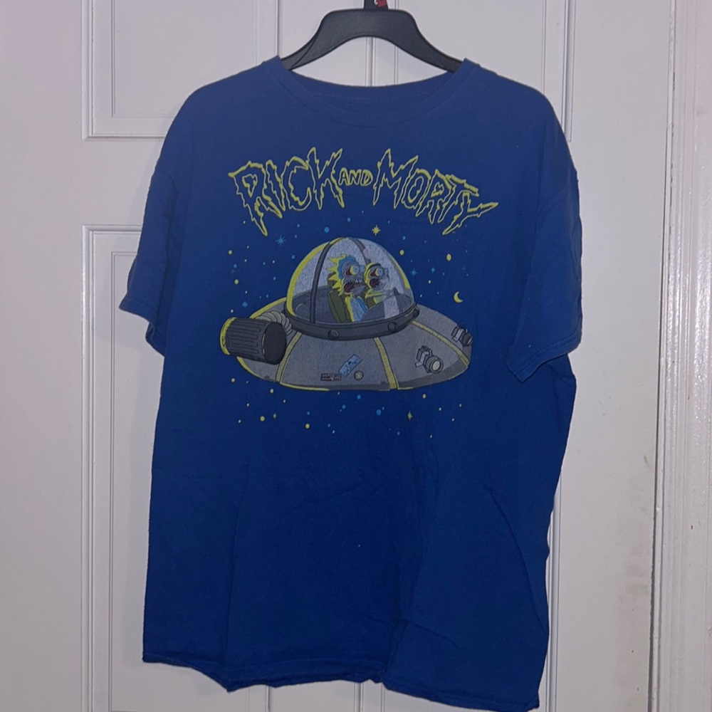 Rick and Morty Adult Swim graphic tee large